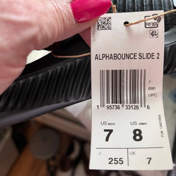 Adidas Alpha Bounce Slide 2.0 Men 7 Women 8 New in Box Shower Poolside Beach - Picture 4 of 6